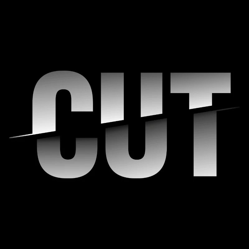 Lettrage CUT élégant