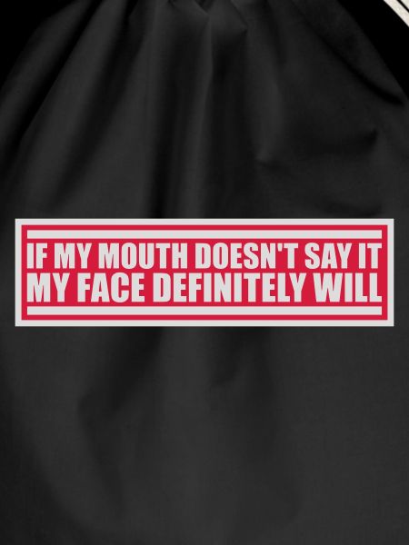 my face definitely will