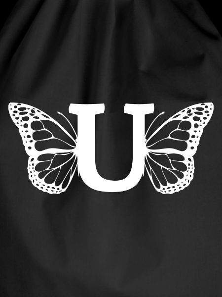 letter U butterfly