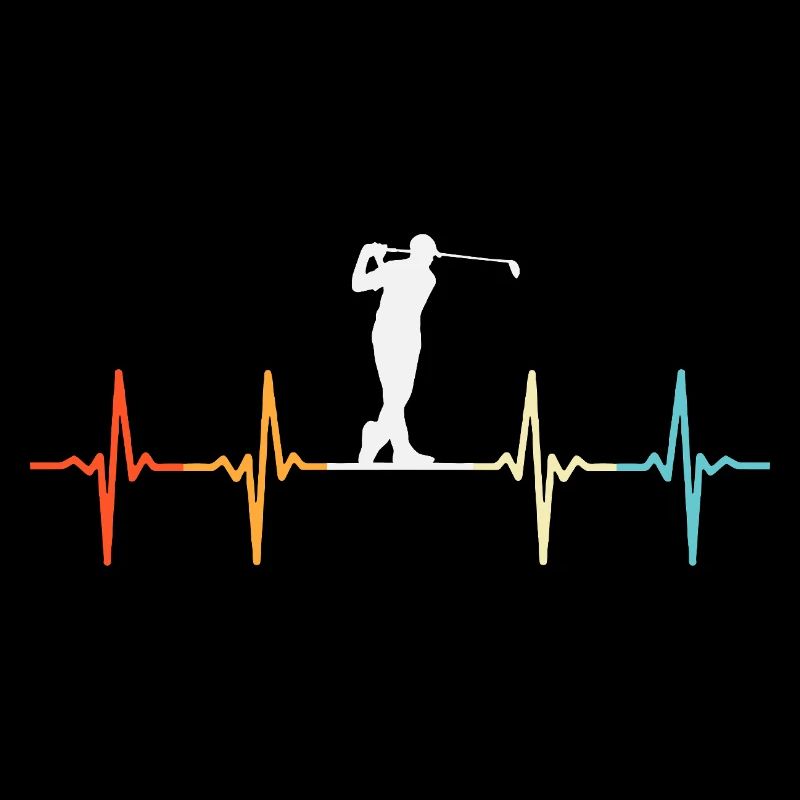 Vintage Golf Retro Herzschlag