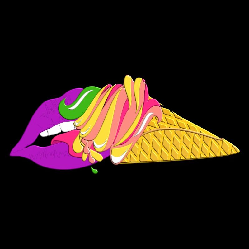 Soft Eis Schlecken Süßigkeit Sommer Lecker