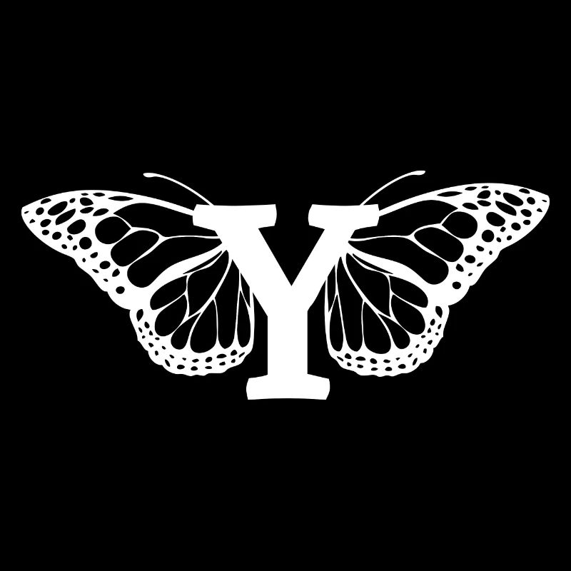 letter y butterfly
