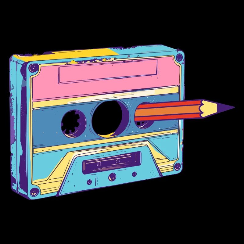 Cassette Music Mixtape Cassette Player 80s
