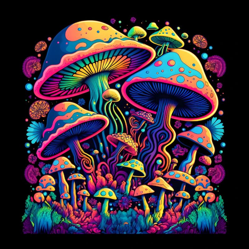 mushroom mushroom mushrooms retro