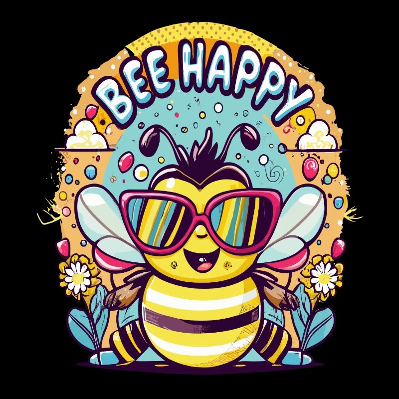 Abeille heureuse, Biene Glücklich