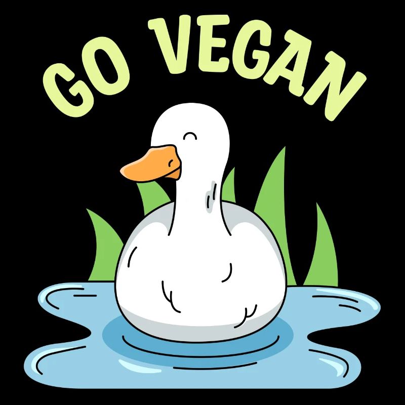 Duck design for proud vegans
