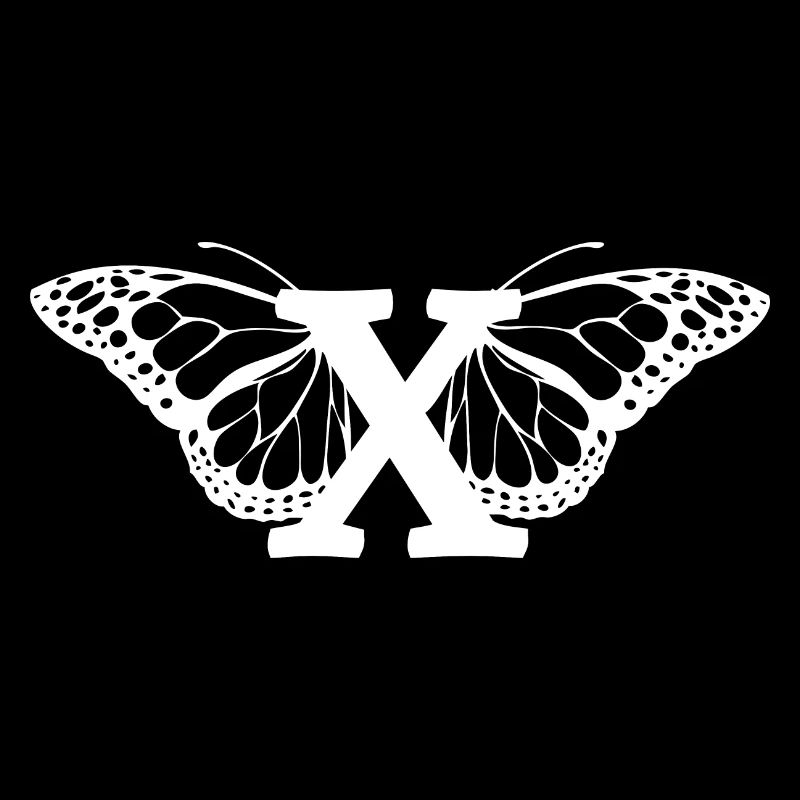 lettre x papillon