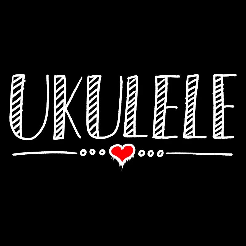 Coeur de ukulélé Herz