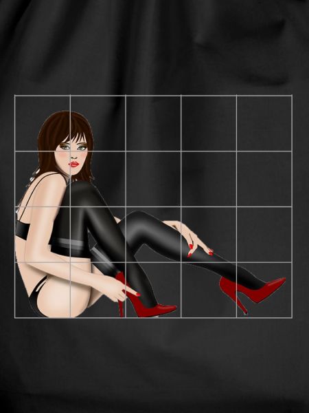 sexy Lady hinter Gittern