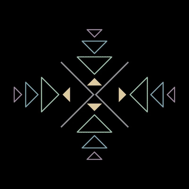 Triangles colorful