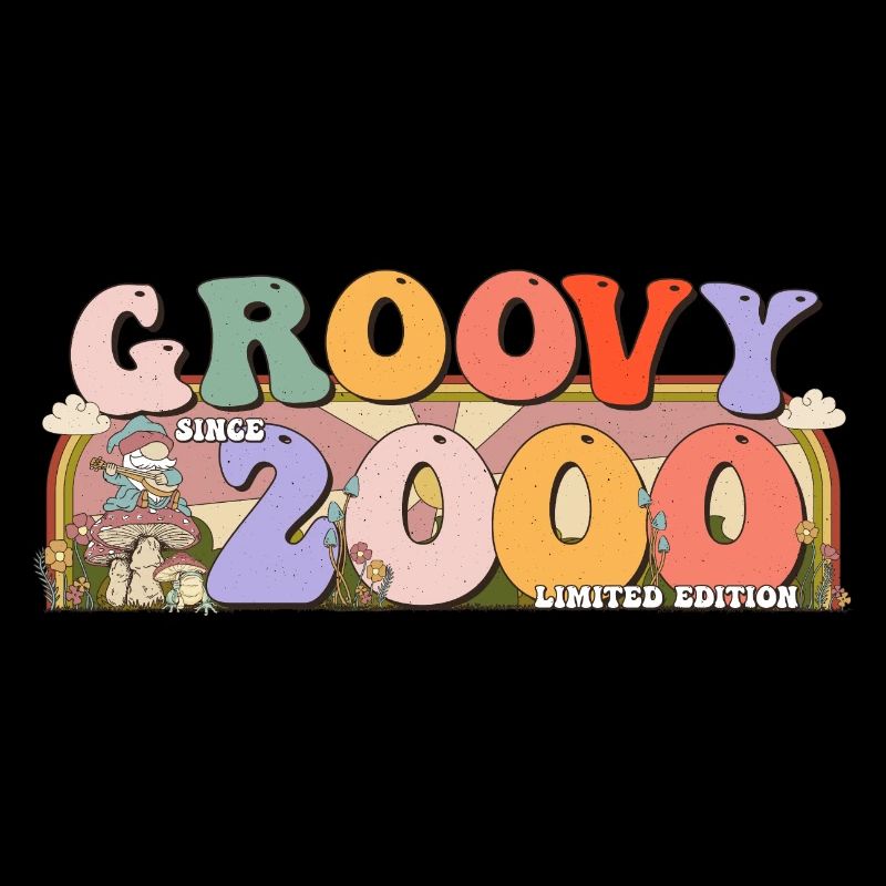 Groovy Since 2000 Retro Hippie 23rd Birthday