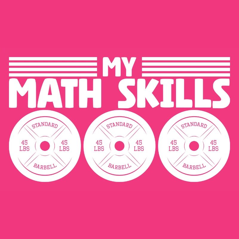 Plaques de poids d’haltérophile Bodybuilder Math