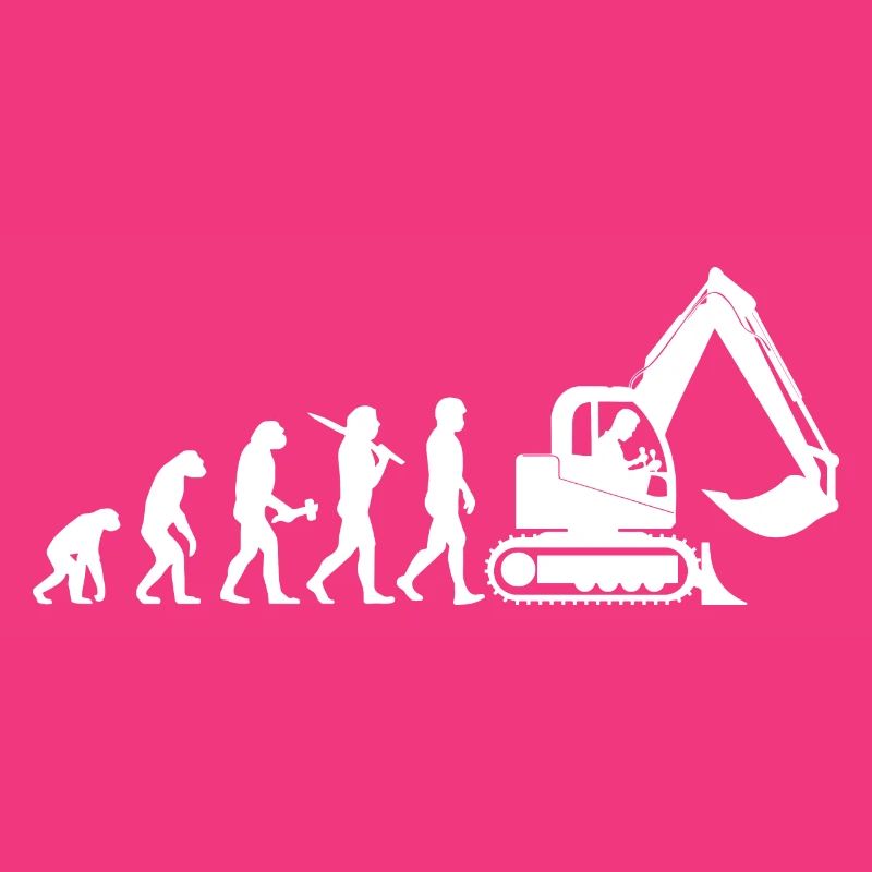 Baggerfahrer Baggerführer Evolution Geschenk