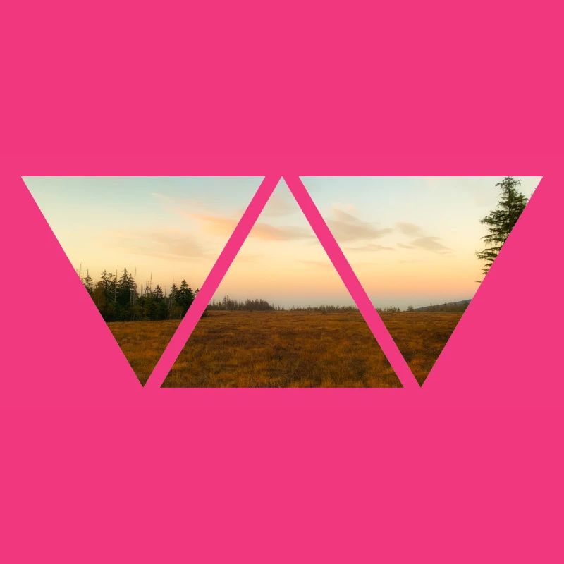 Forest Sky Triangle Sunset Gift Nature