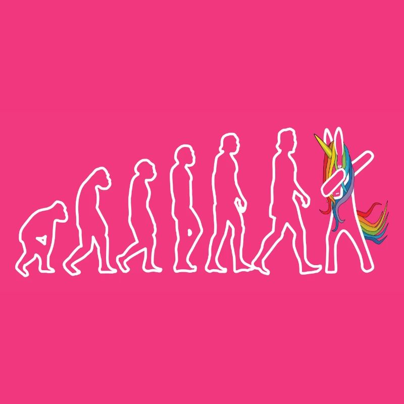 Evolution unicorn dabbing