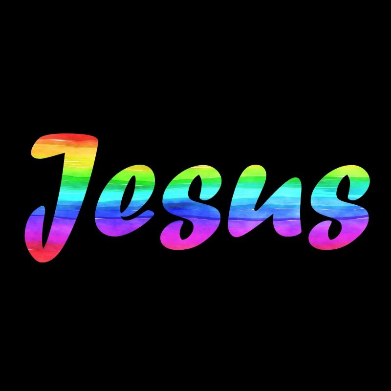 Jesus Rainbow Flag