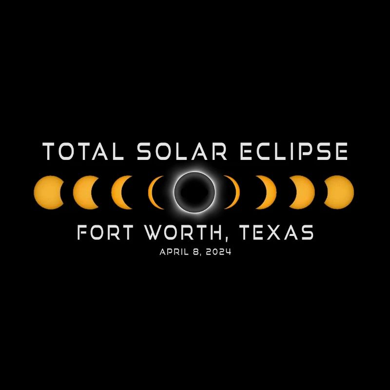 Eclipse de Soleil de Fort Worth au Texas 2024 8 avril