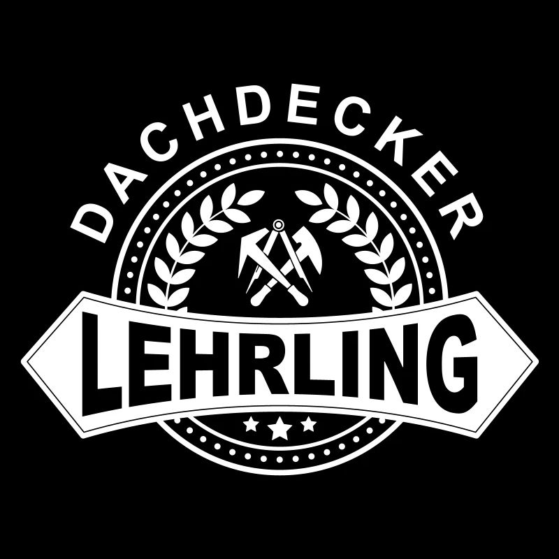Dachdecker Lehrling Lorbeerkranz mit Zunftzeichen