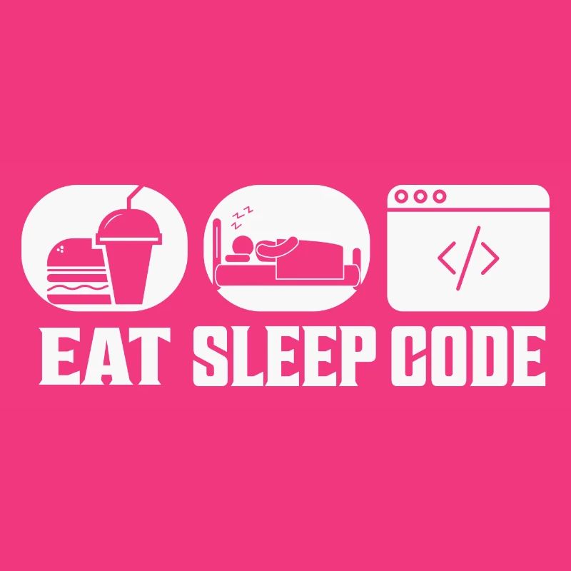 Eat Sleep Code Software Coding