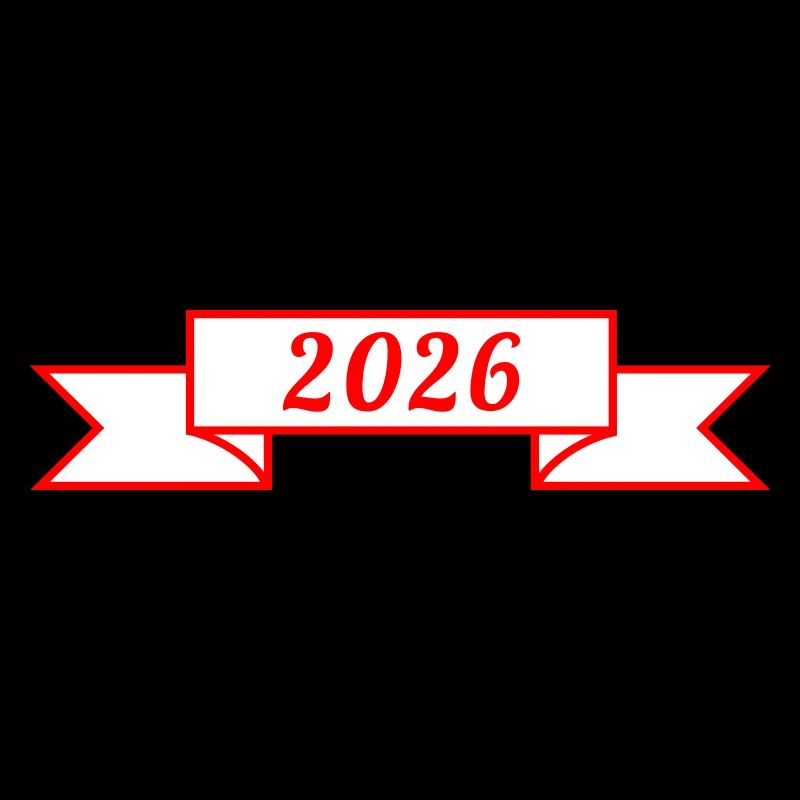 2026 Banderole square | Vectorgraphic