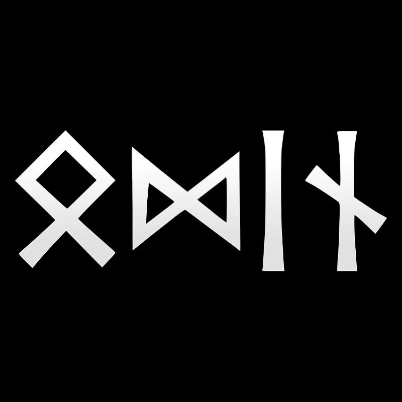 Odin Écrit à Runes - Viking Design