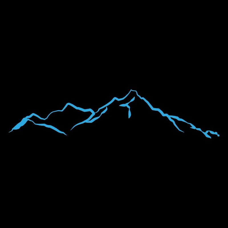 Montagnes bleu clair