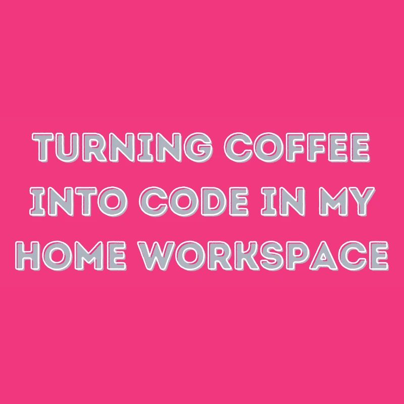 le café en code dans mon cadeau Home Workspace