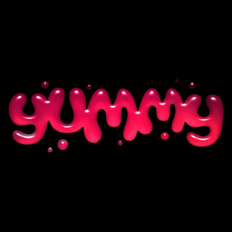Yummy Text Art