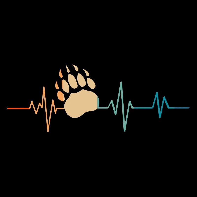Heartbeat Retro Paws Bear