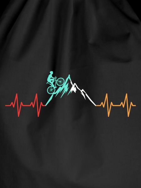 Bicycle Heartbeat Mountains Hikers