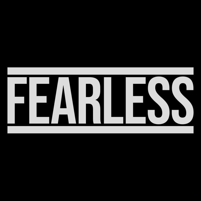 fearless Text Zitat Design