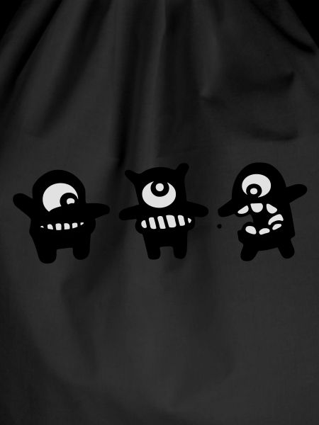 cartoon monsters trio