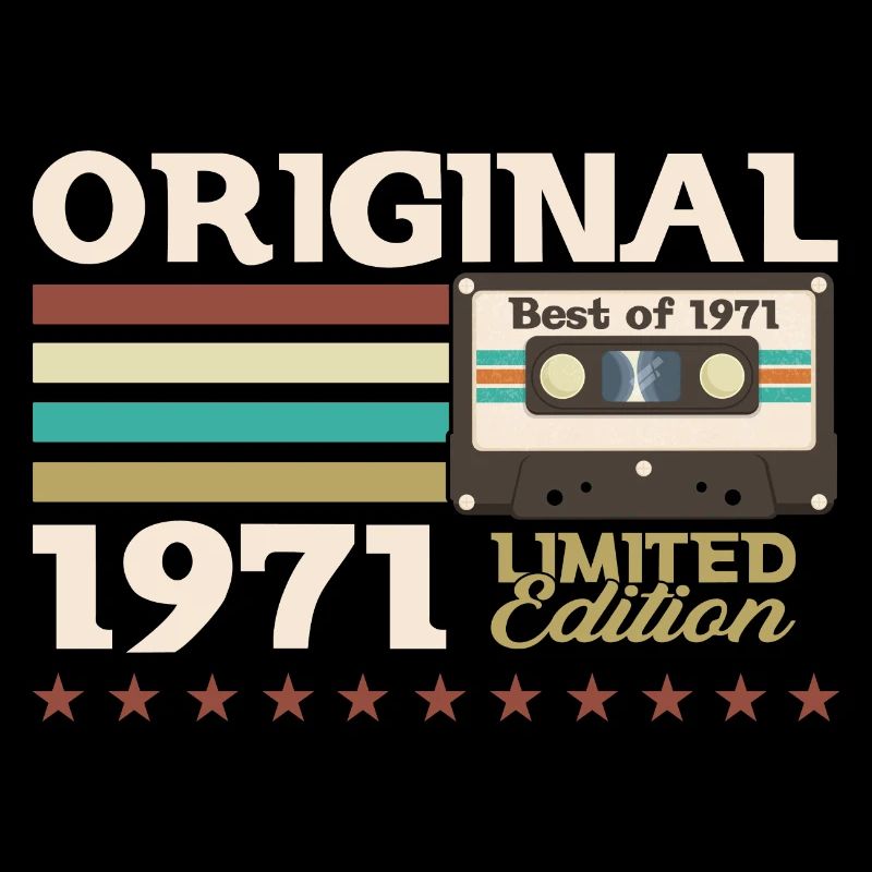 52e anniversaire Vintage Cassette Vintage 1971