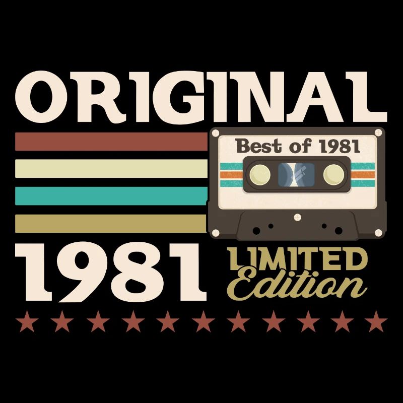 42e anniversaire Vintage Cassette Vintage 1981