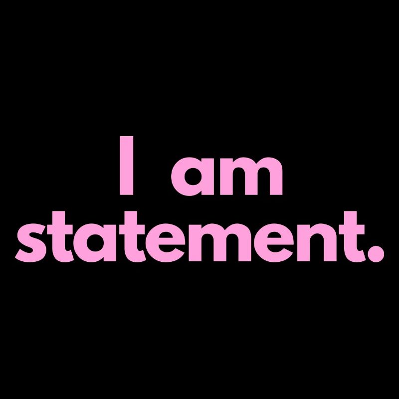 statement txt pink