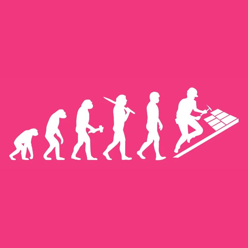 Dachdecker Dachklempner Evolution Geschenk