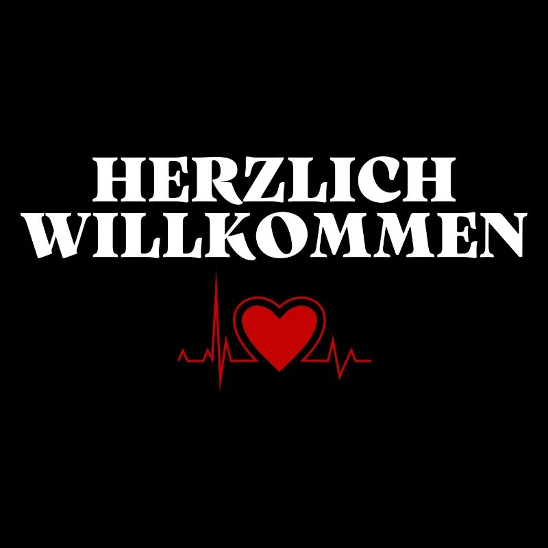 Herzlich Willkommen Herz Liebe