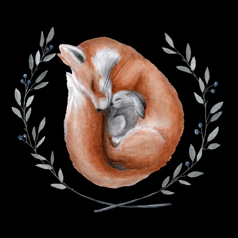 Fox and hare
