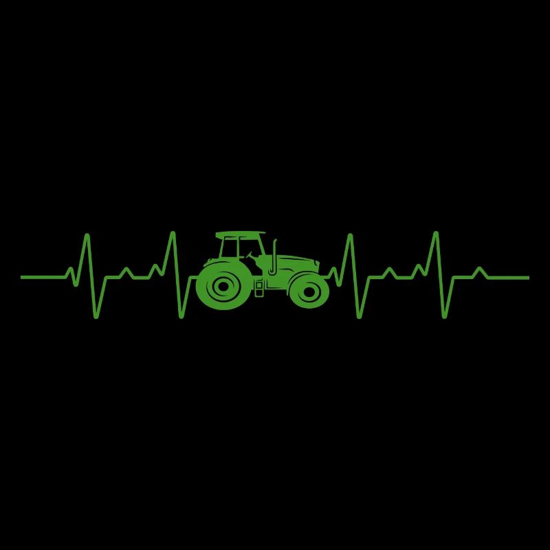 Traktor Herzschlag Bauer Geschenk