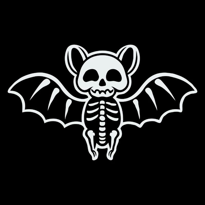 Cute Bat Skeleton