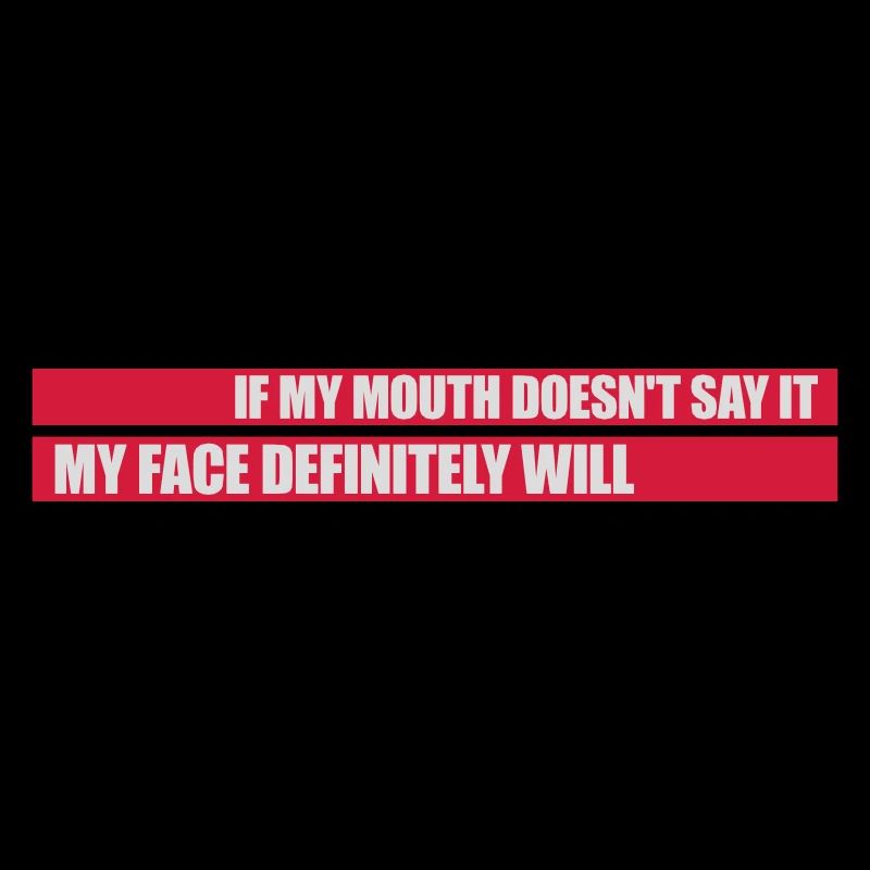 my face definitely will