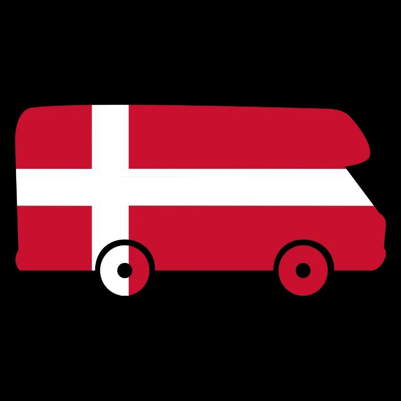 Camper Denmark Travel Vacation Camper Sticker