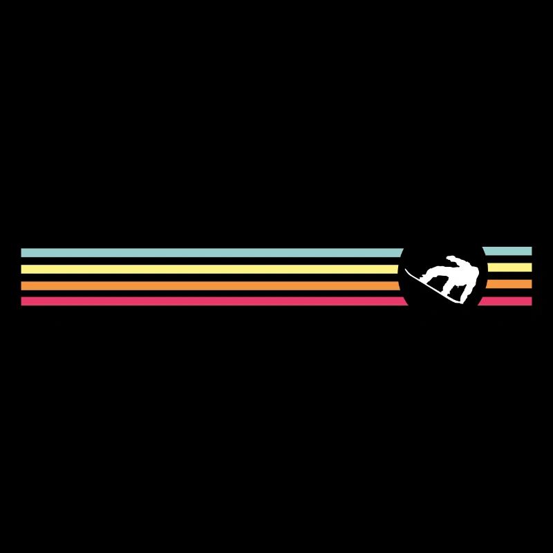 Snowboard Retro Design