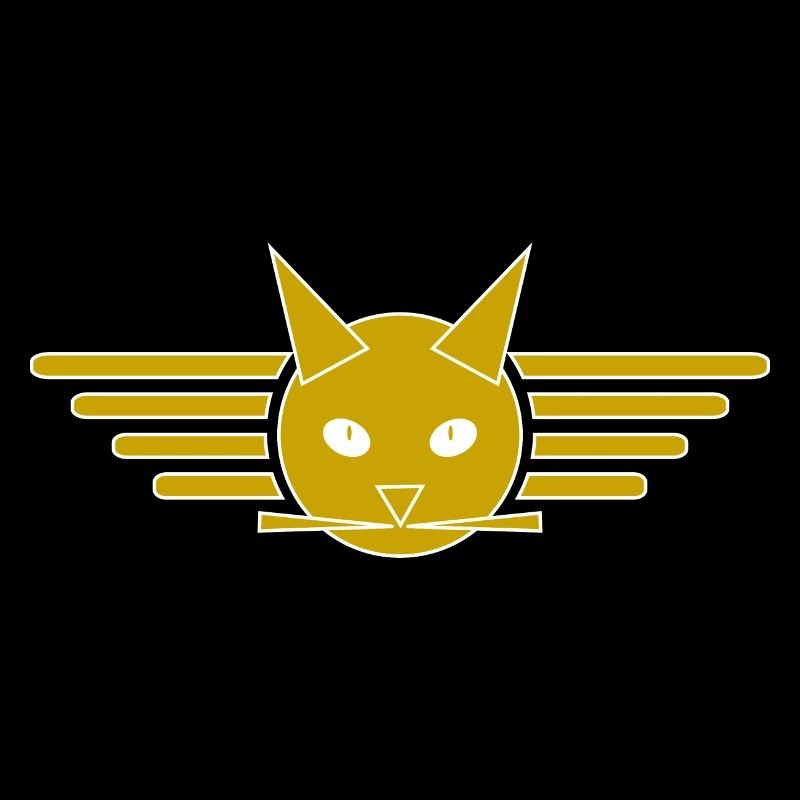 Conception créative de t-shirt Ailes de chat