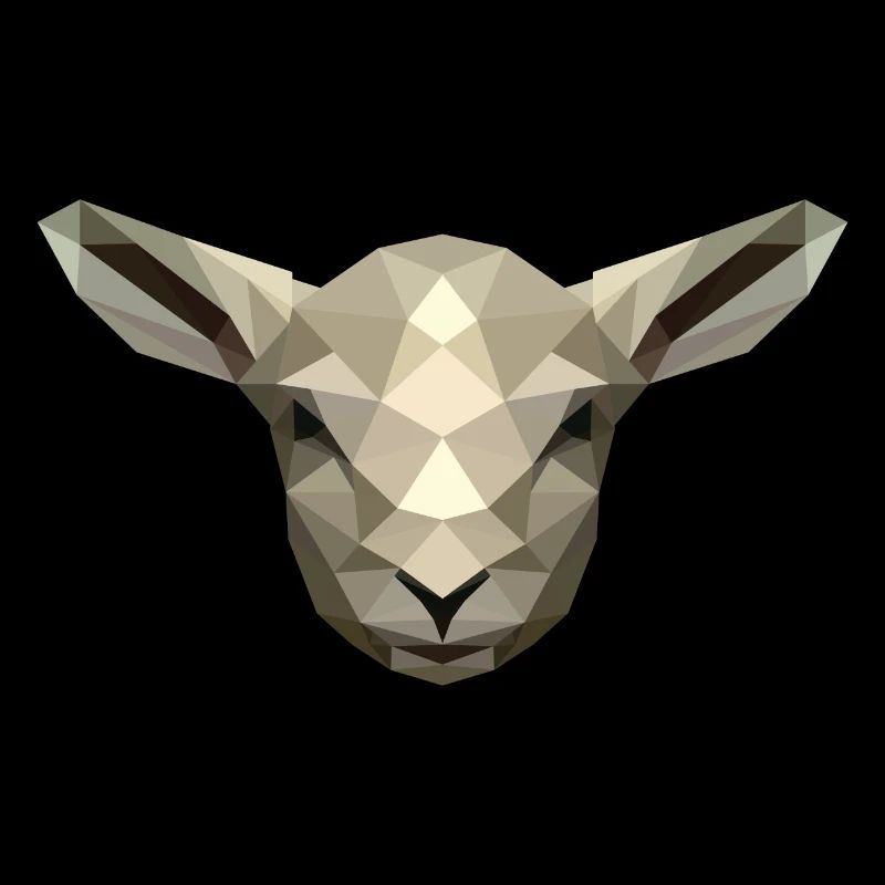 Lamb/sheep in poly design