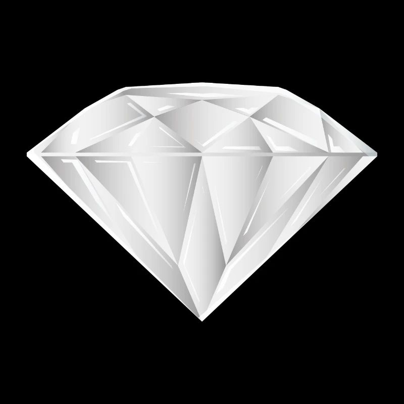 Diamant blanc et pur