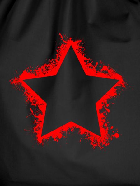 Red star splatter