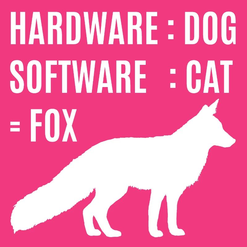 Fox hardware dog software cat