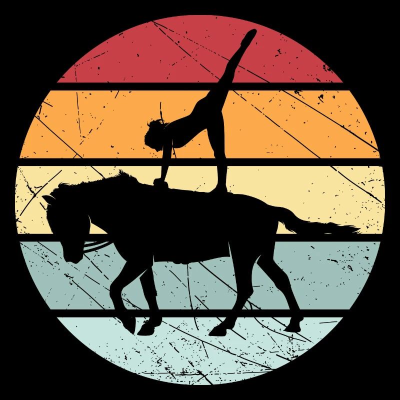 Cheval de cheval d'équitation rétro Volti