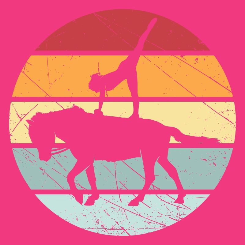 Cheval de cheval d'équitation rétro Volti